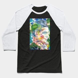 SIMONE DE BEAUVOIR oil and watercolor portrait Baseball T-Shirt